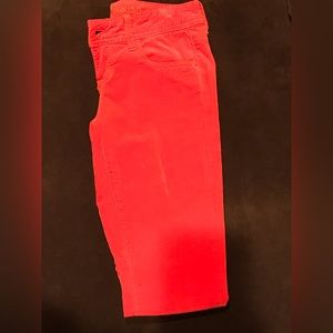 Dollhouse Crazy Sexy Cool Deep Orange corduroys JR Pants Low Waist. Size 1